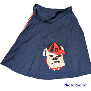 Vintage Applique Georgia Bulldogs Wrap Skirt